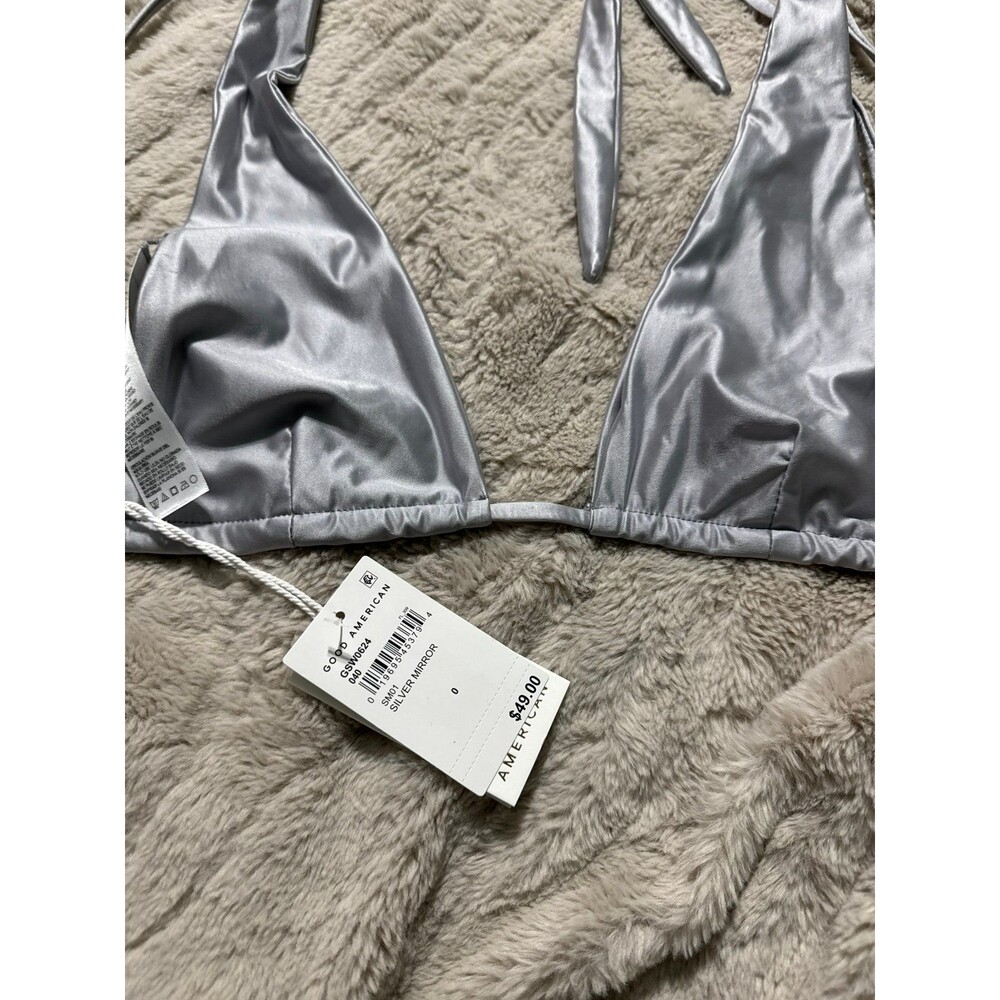 Good American Ruched Halter Bikini Top - Picture 6 of 7